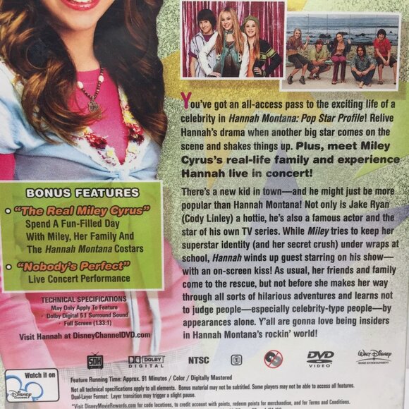 Set 3 DVD Hannah Montana Pop Star Profile Life's You Make Both Worlds 3D Concert - Picture 6 of 16